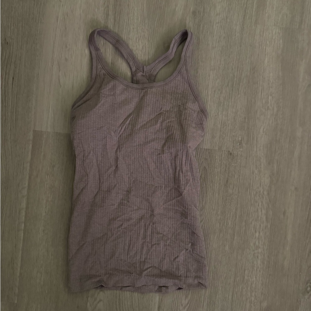 lululemon athletica Mauve Ribbed Tank Top